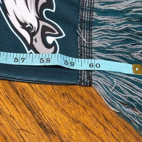 NFL Philadelphia Eagles 100% Polyester Scarf With Fringe (Good Condition) - Picture 3 of 6